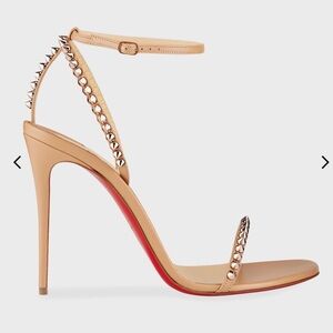 Christian Louboutin Beige Studded Heels